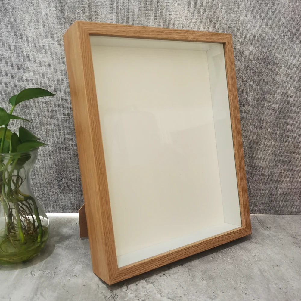 Shadow Box Wooden Photo Frame for 3D Display