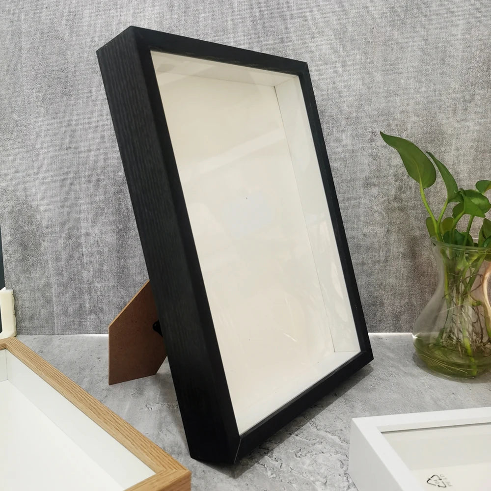 Shadow Box Wooden Photo Frame for 3D Display
