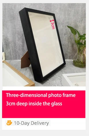Shadow Box Wooden Photo Frame for 3D Display