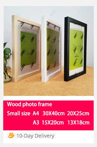 Shadow Box Wooden Photo Frame for 3D Display