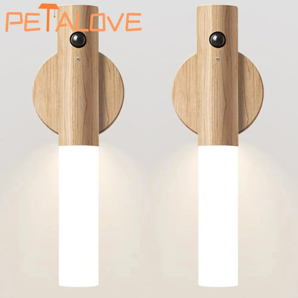 Motion Sensor LED Night Light Rechargeable Wall Sconce