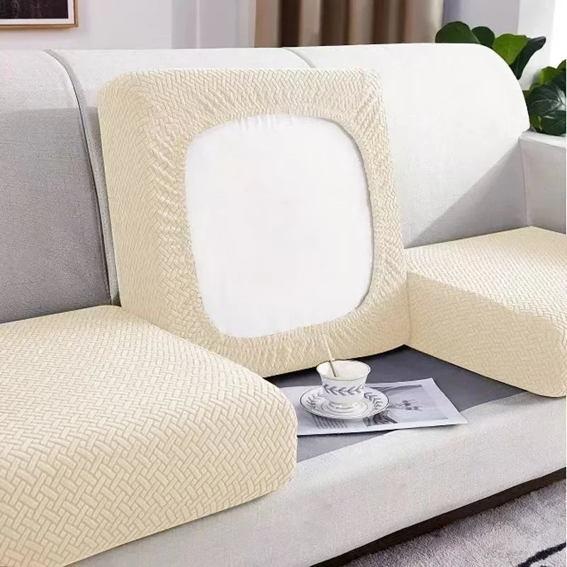 Thick Jacquard Elastic Sofa Seat Cover Protector