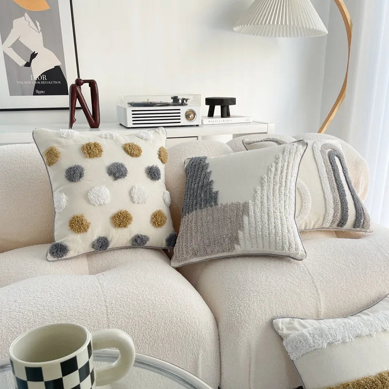 Bohemian Cotton Linen Pillowcase with Tassels