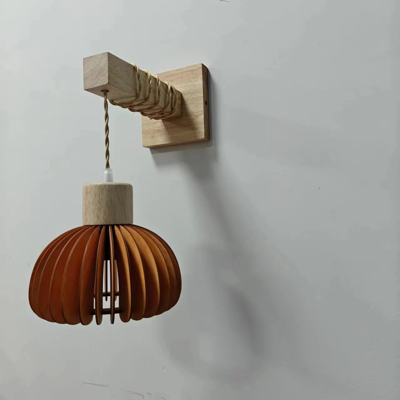 Bamboo Rattan Hanging Pendant Lamp Ceiling Light