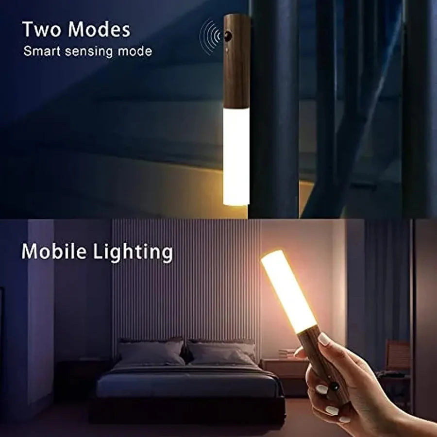 Motion Sensor LED Night Light Rechargeable Wall Sconce