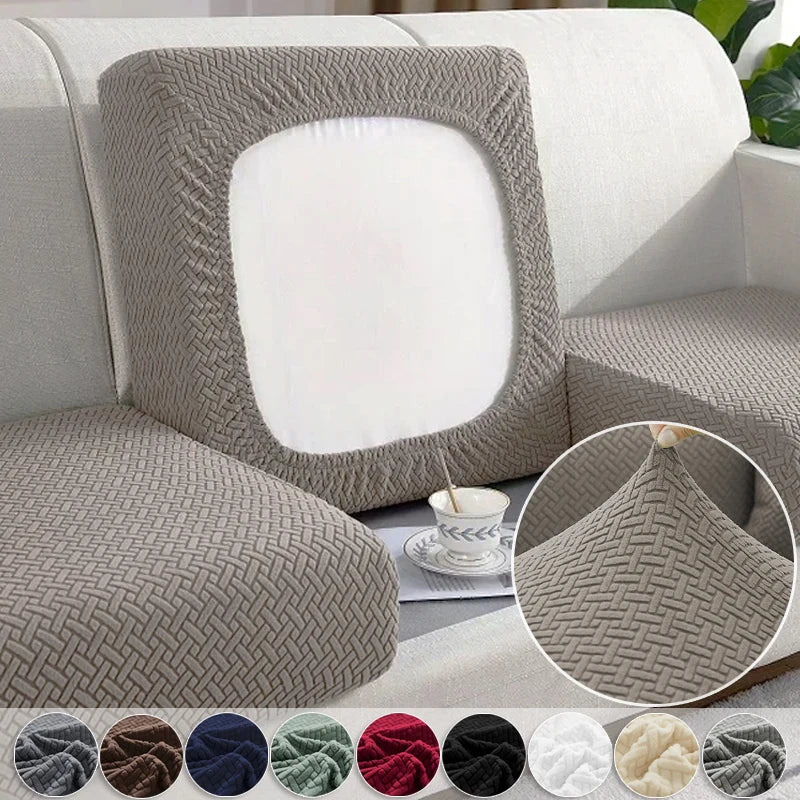 Thick Jacquard Elastic Sofa Seat Cover Protector