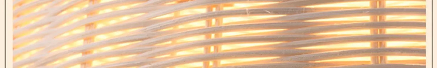 Bamboo Rattan Hanging Pendant Lamp Ceiling Light