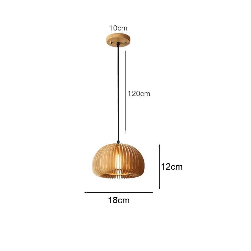 Bamboo Rattan Hanging Pendant Lamp Ceiling Light