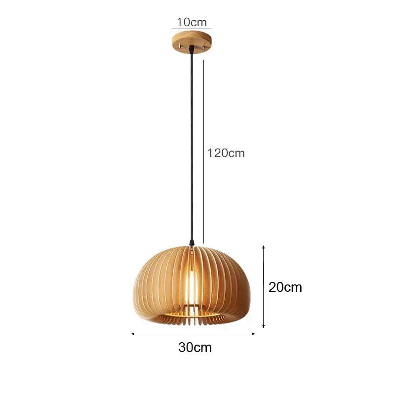 Bamboo Rattan Hanging Pendant Lamp Ceiling Light