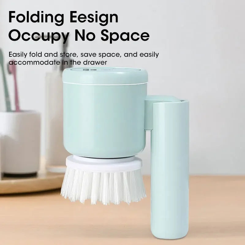 Electric Spin Scrubber with 5 Brush Heads