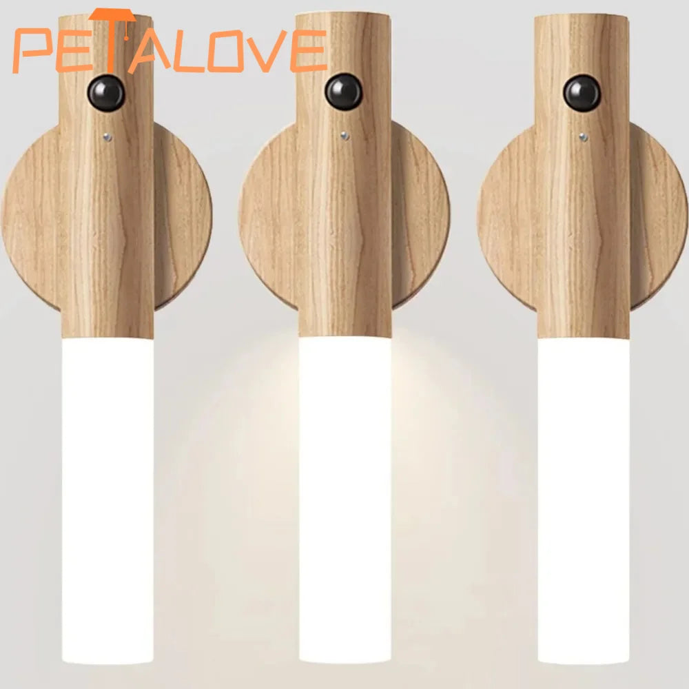 Motion Sensor LED Night Light Rechargeable Wall Sconce