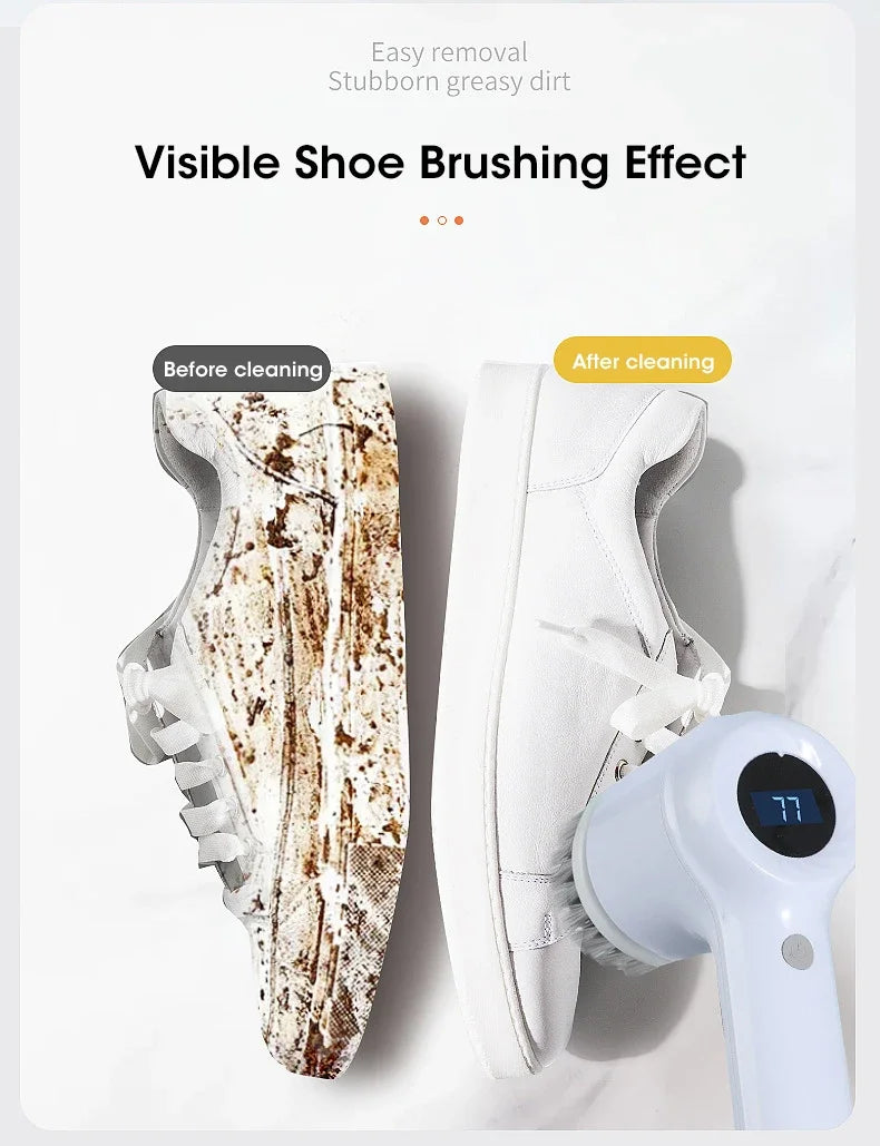 Electric Spin Scrubber with 5 Brush Heads
