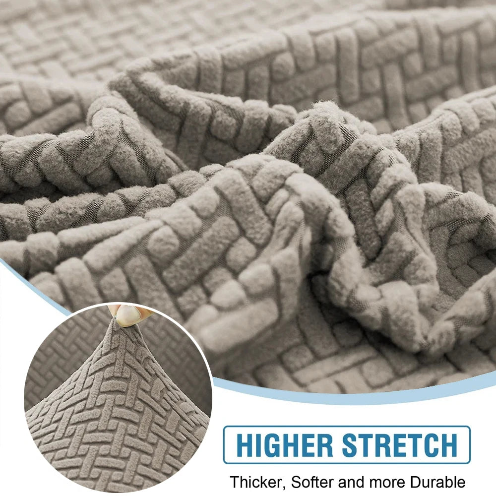 Thick Jacquard Elastic Sofa Seat Cover Protector