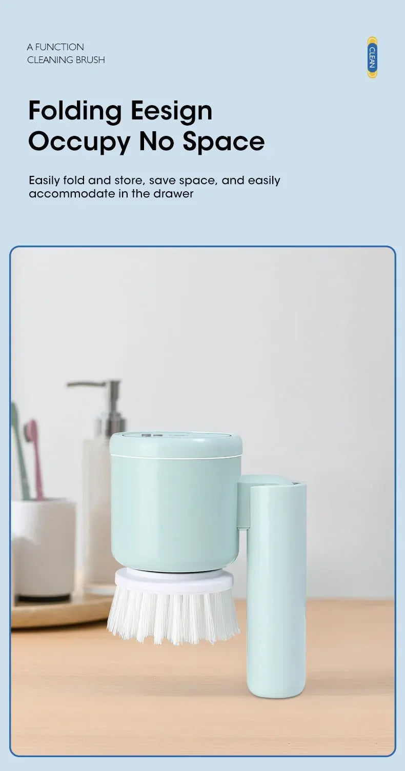 Electric Spin Scrubber with 5 Brush Heads