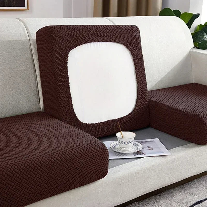 Thick Jacquard Elastic Sofa Seat Cover Protector