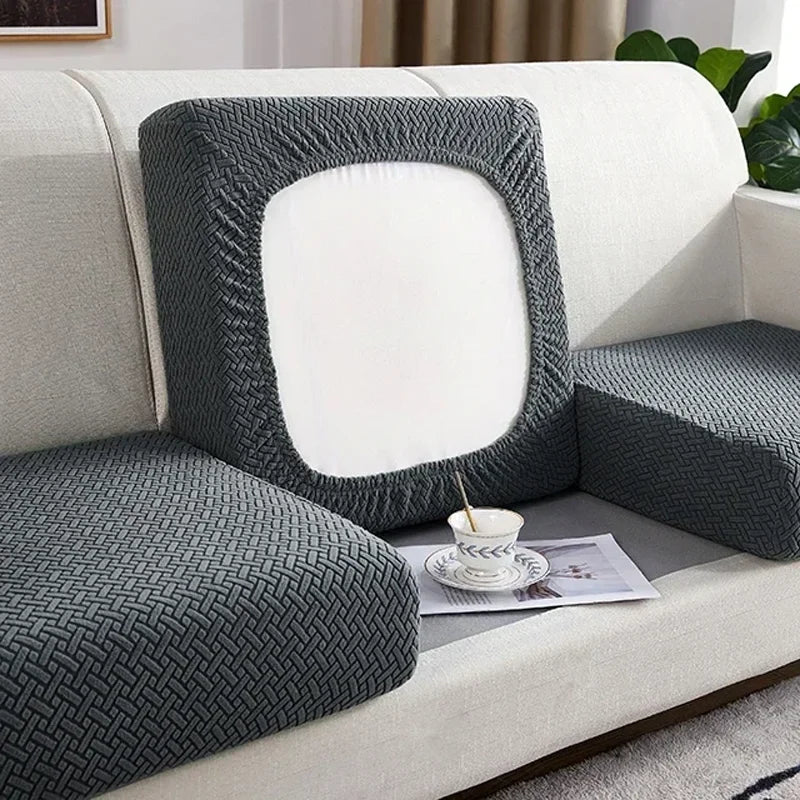 Thick Jacquard Elastic Sofa Seat Cover Protector