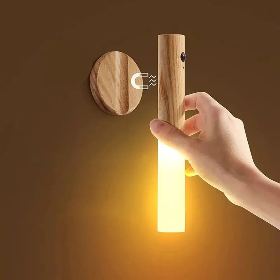 Motion Sensor LED Night Light Rechargeable Wall Sconce