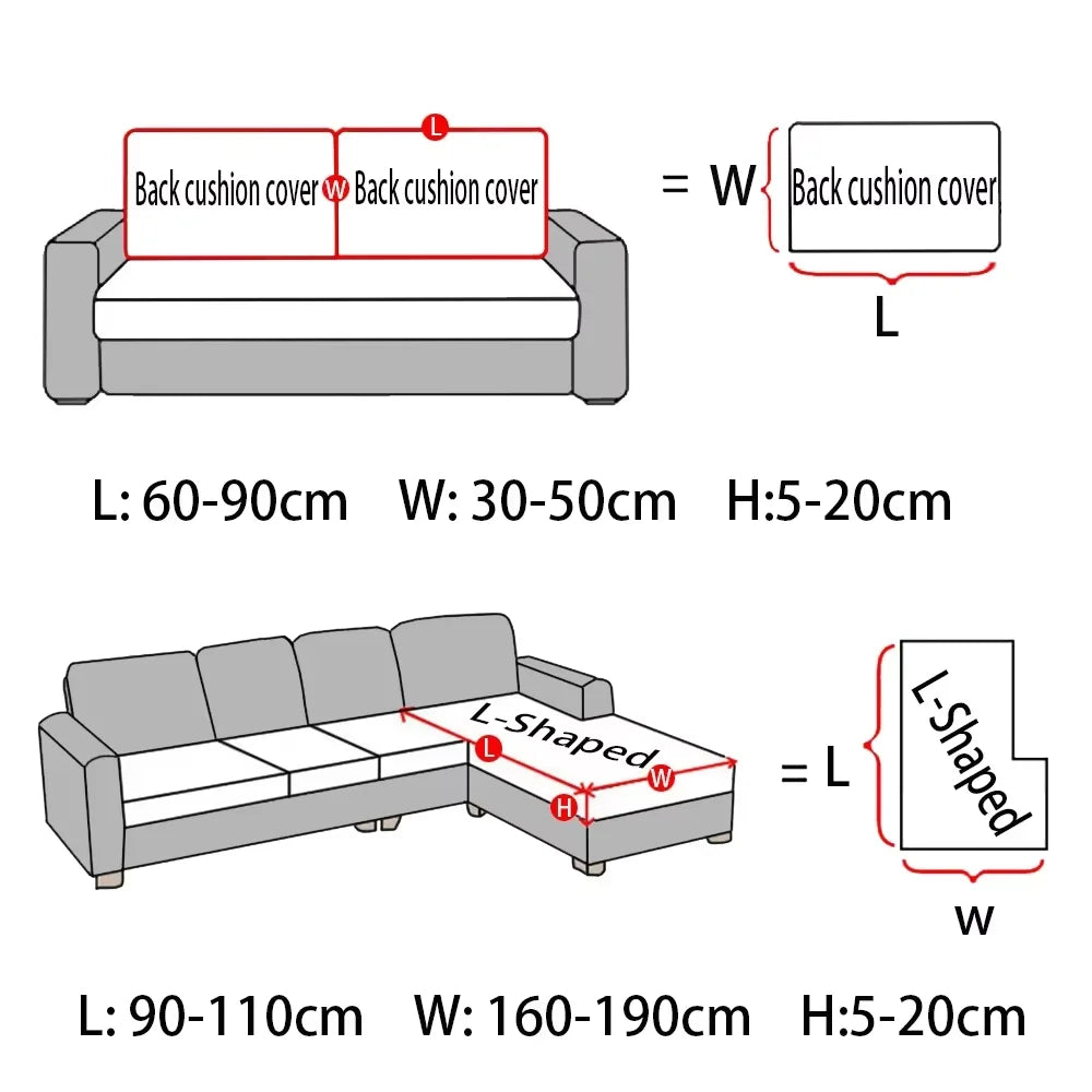 Thick Jacquard Elastic Sofa Seat Cover Protector