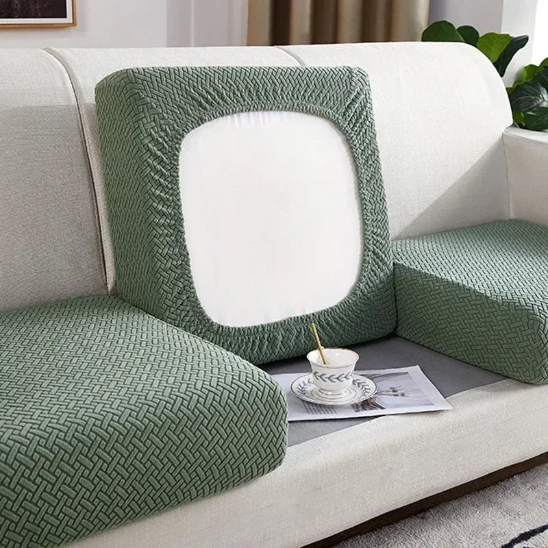 Thick Jacquard Elastic Sofa Seat Cover Protector