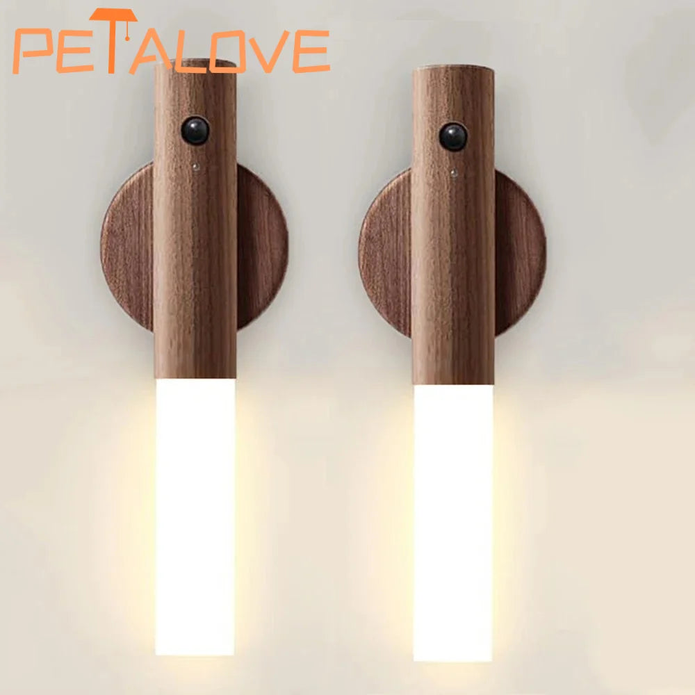 Motion Sensor LED Night Light Rechargeable Wall Sconce