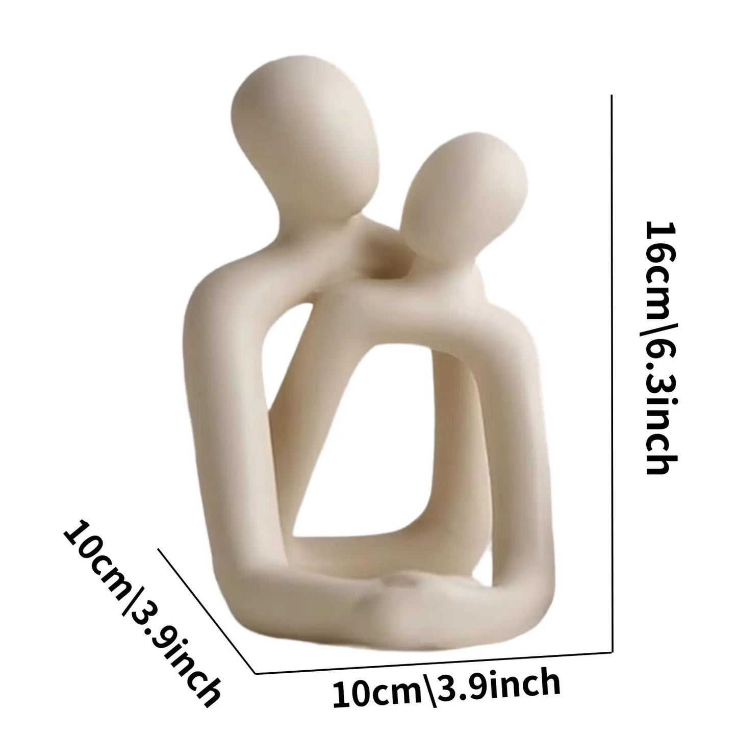 HeartBond Couple Sculpture