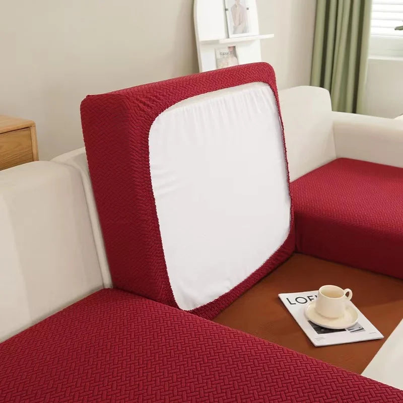 Thick Jacquard Elastic Sofa Seat Cover Protector