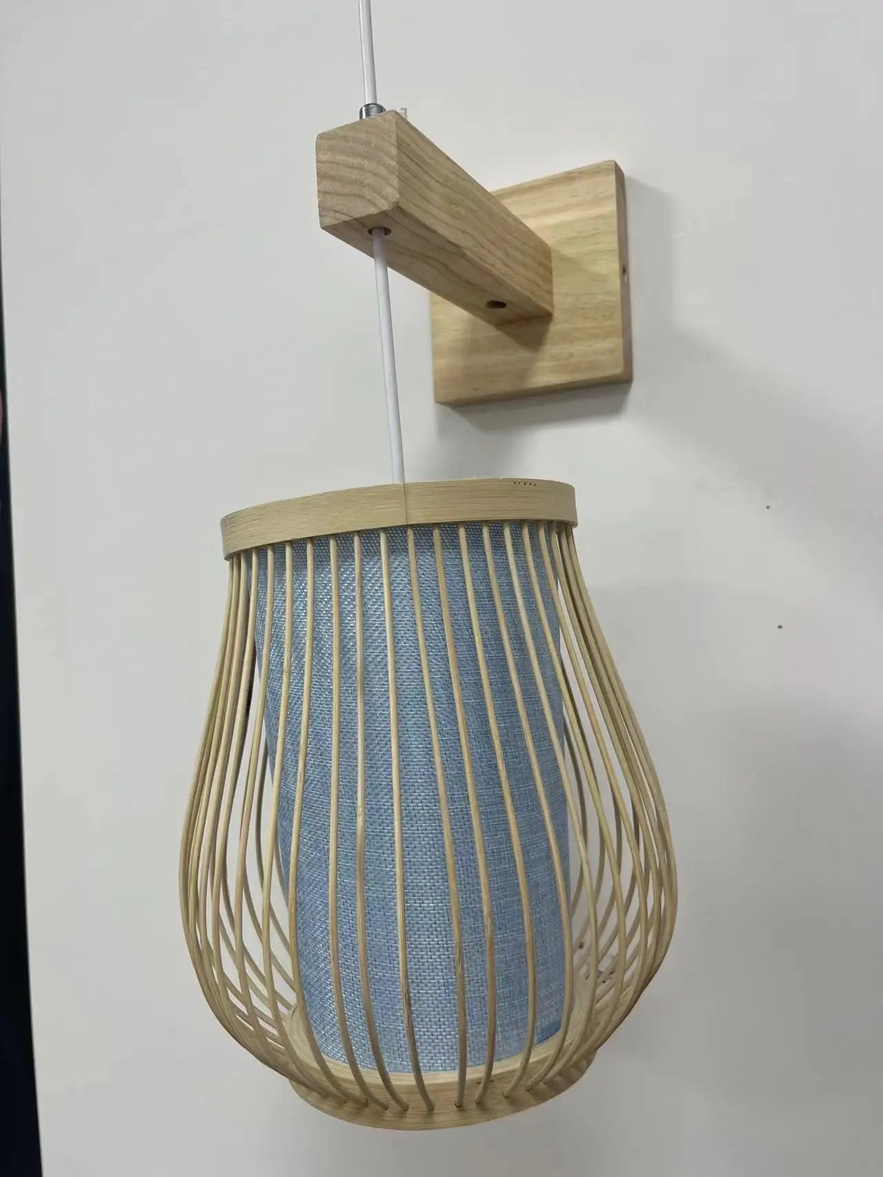 Bamboo Rattan Hanging Pendant Lamp Ceiling Light