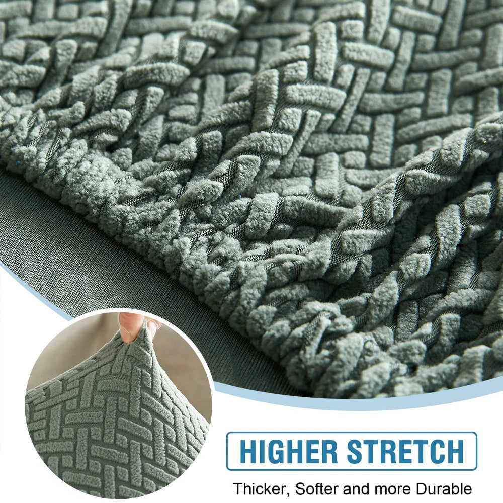 Thick Jacquard Elastic Sofa Seat Cover Protector