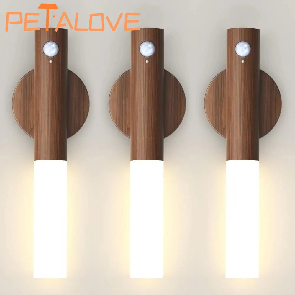 Motion Sensor LED Night Light Rechargeable Wall Sconce