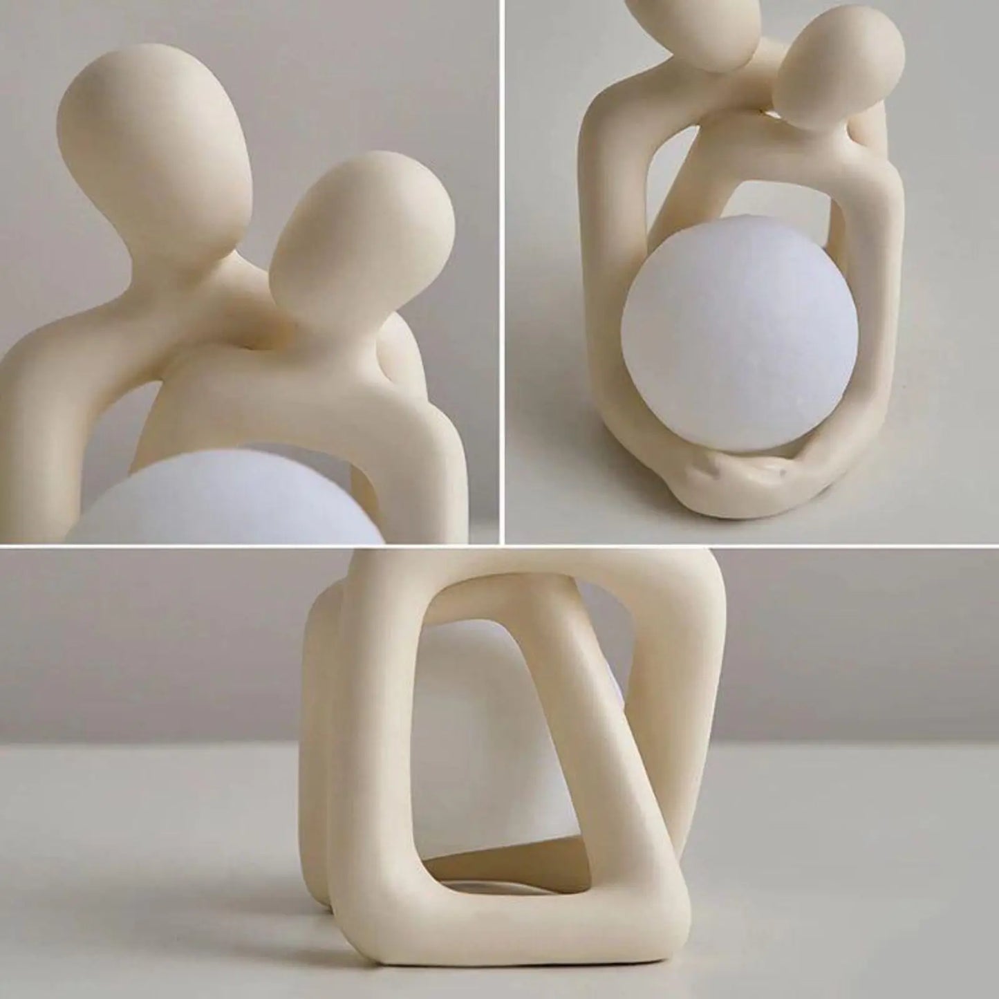 HeartBond Couple Sculpture