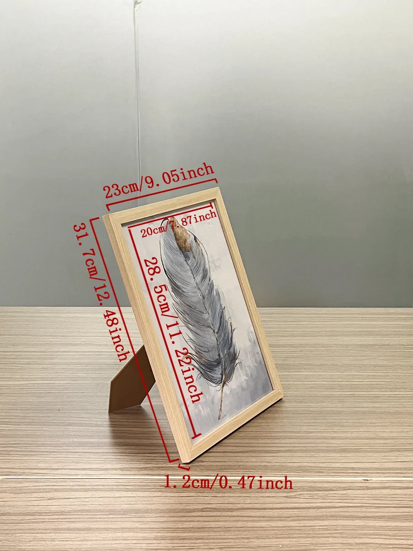3-Piece Black, White & Apricot Solid Wood Photo Frame Set