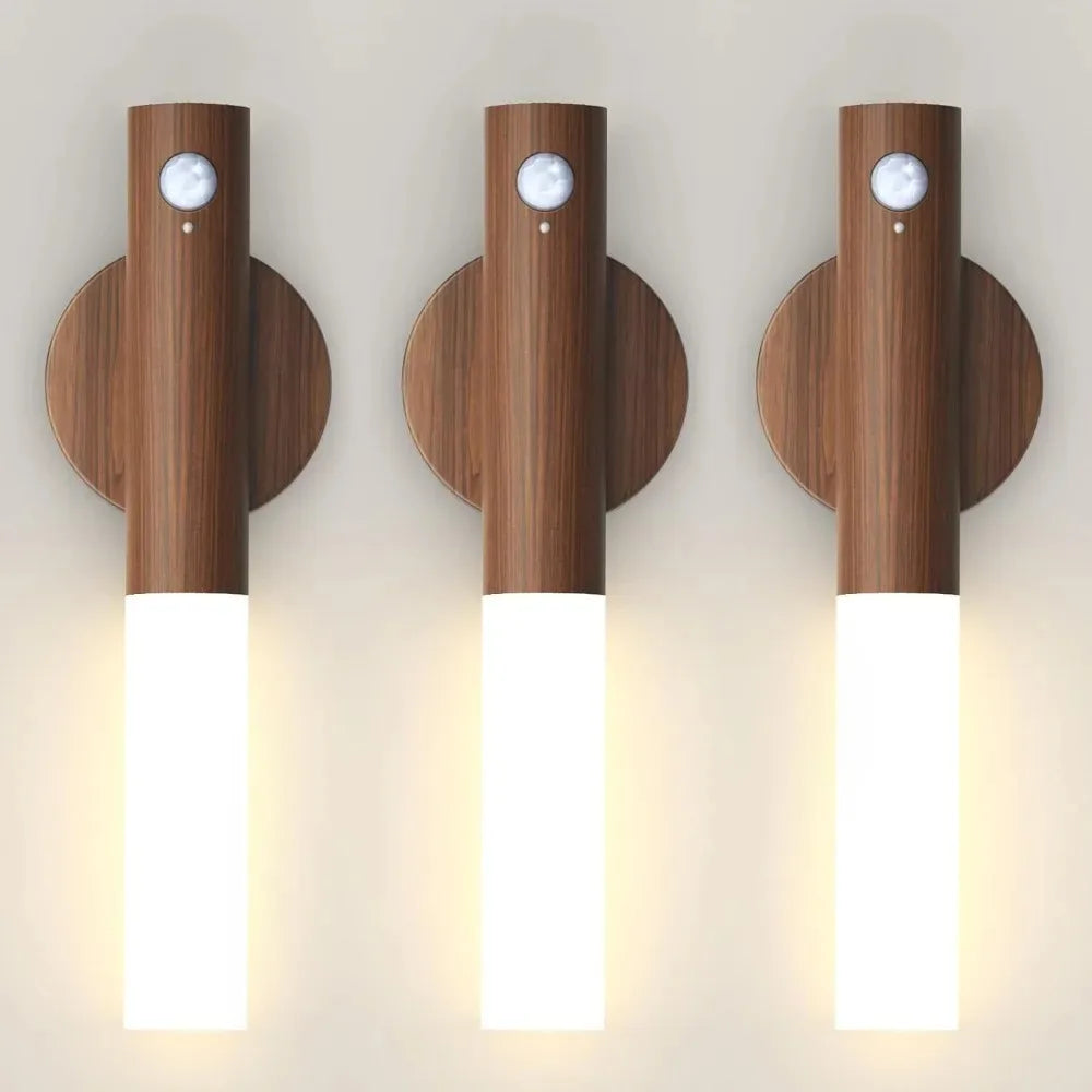 Motion Sensor LED Night Light Rechargeable Wall Sconce
