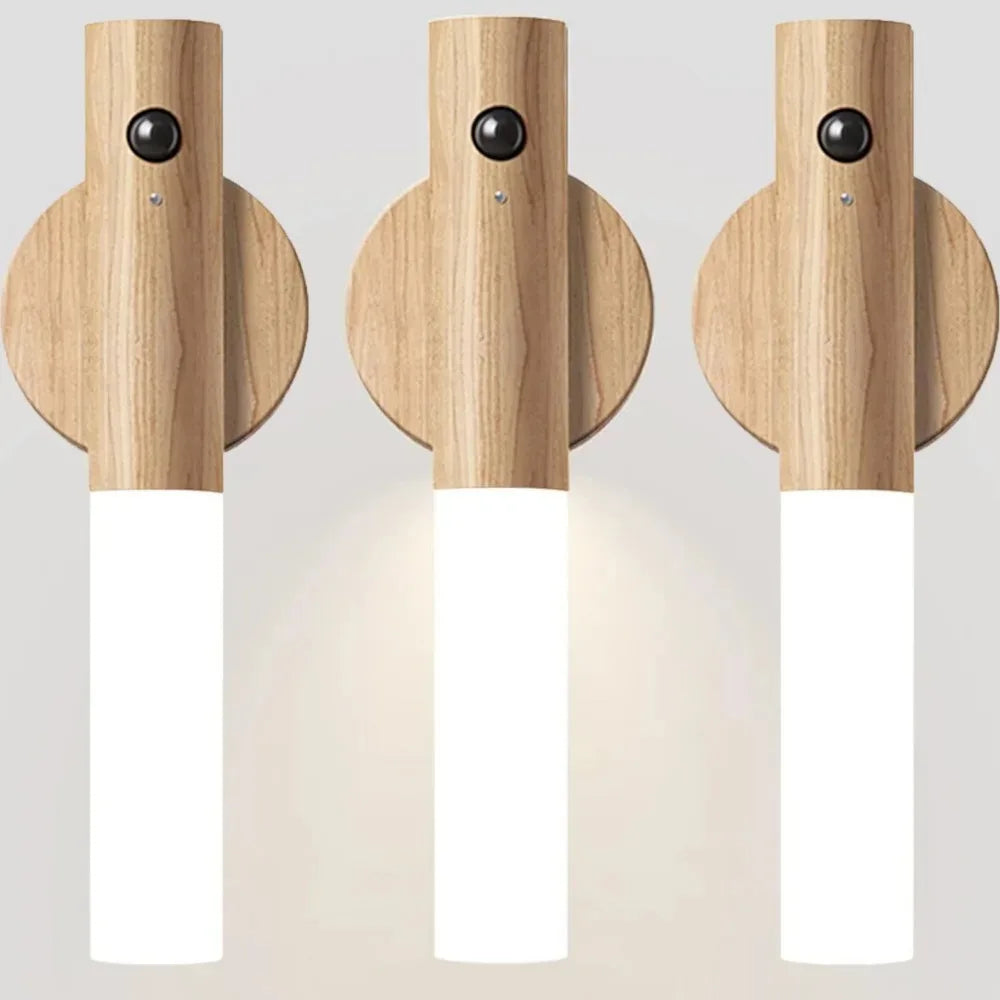 Motion Sensor LED Night Light Rechargeable Wall Sconce