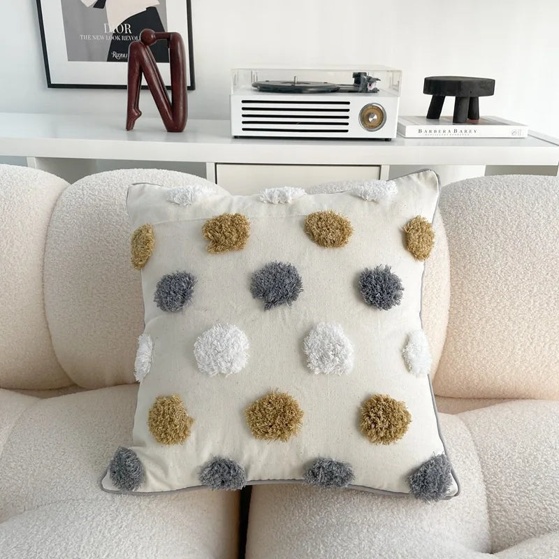 Bohemian Cotton Linen Pillowcase with Tassels