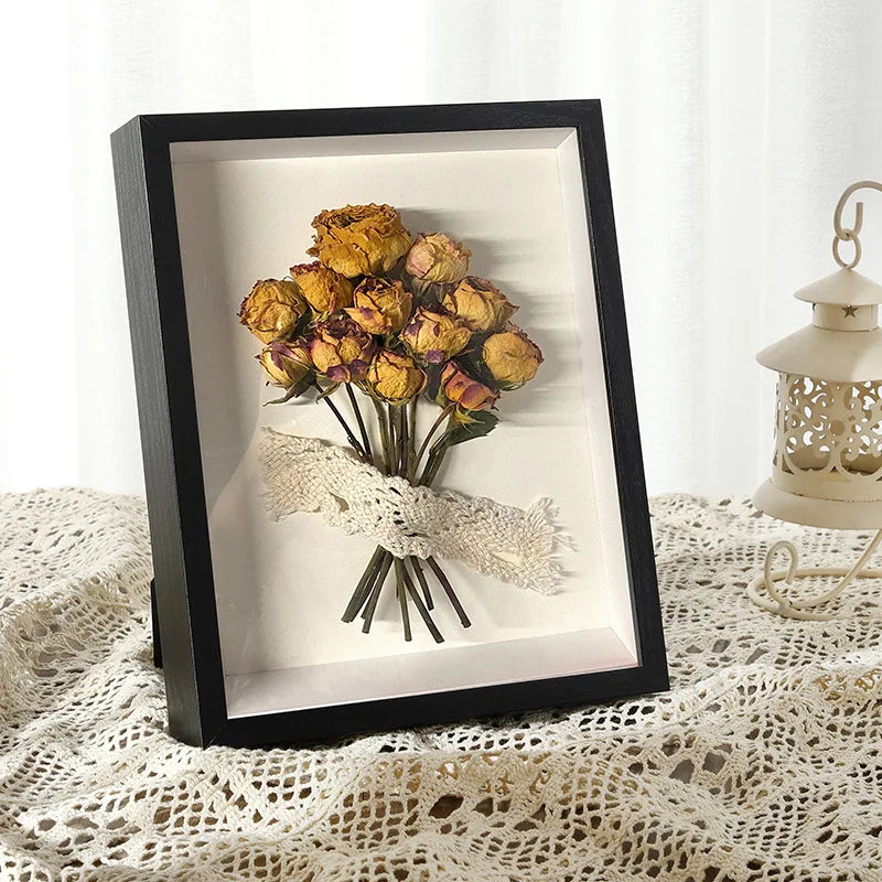 Shadow Box Wooden Photo Frame for 3D Display