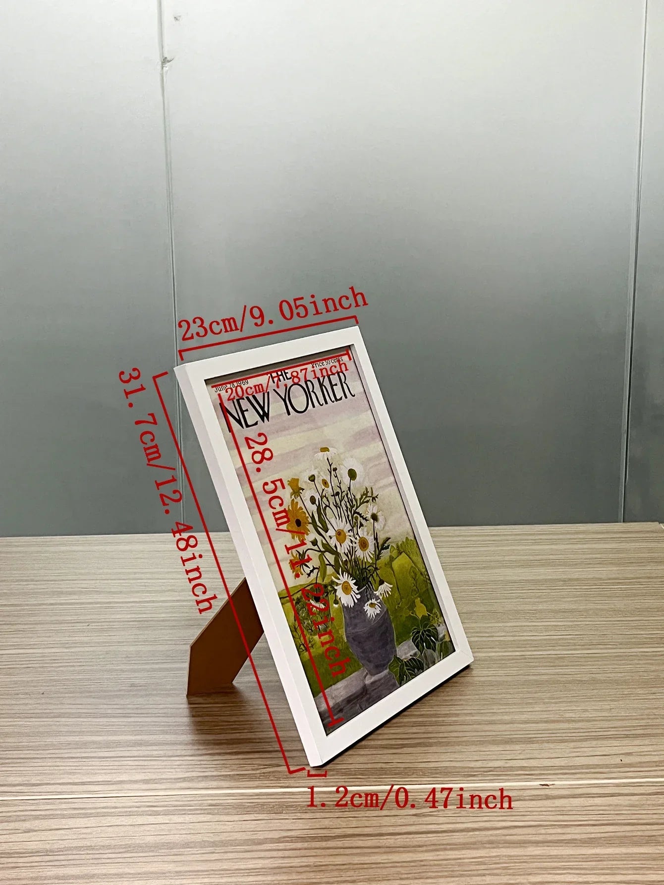 3-Piece Black, White & Apricot Solid Wood Photo Frame Set