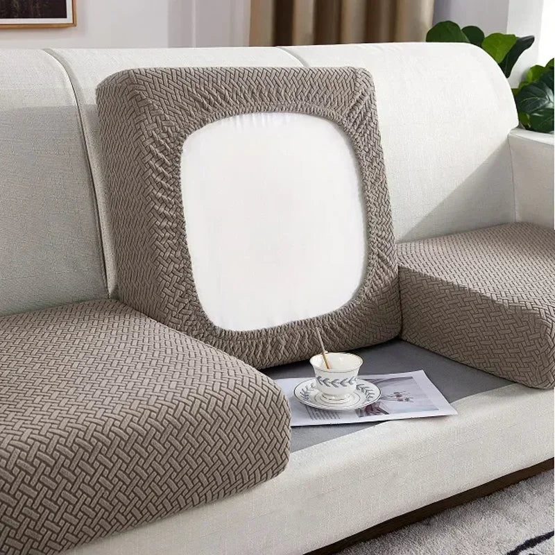 Thick Jacquard Elastic Sofa Seat Cover Protector