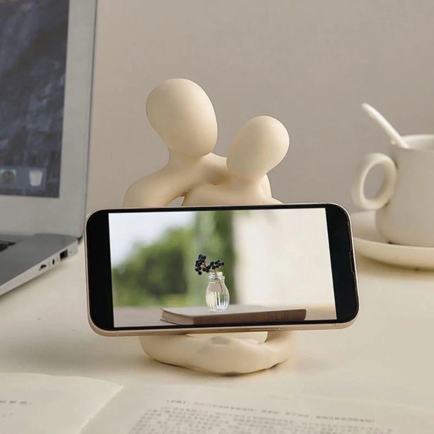 HeartBond Couple Sculpture