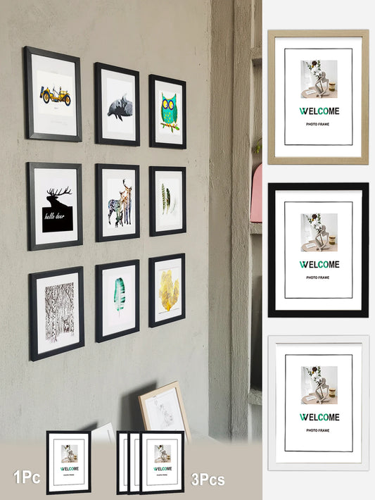 1Pc/3Pcs Wall Gallery Photo Frames for Tabletop